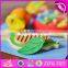 2017 New design fruit shape multi-function wooden music toys for toddlers W07A118