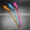 china hot selling large 2 in 1 plastic spoon drinking straws Mixing Spoon Stirrer