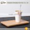 Graceful ec-friendly trendy custom environmental rectangular bamboo tray