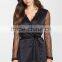 Satin Sleepwear Nightwear 100% Nylon Bodice And 100% Polyester Skirt Robe Hot Mature Women Sexy Babydoll For Wedding Honeymoon