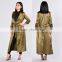Fashion Duster Coat Long Ankle Length Belt Tie Open Front 3/4 Sleeve Satin Duster
