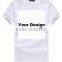 Wholesale 100% cotton custom logo printed white t shirt