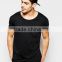 Guangzhou High Quality Custom Short Sleeve O-Neck Chest Pocket Black Mens 100% Cotton Oversized Comfort Fit Casual Blank T-Shirt