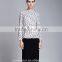 Spring-Summer Season Ladies Length Sleeve Stand Collar Printing Shirt Blouse