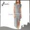 Irregular Dress With Light Heather Grey for Girls