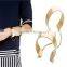fashion wholesale valentines gift zircon woman sapphire diamond bangle gold plating bracelet