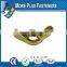 Made in Taiwan Brass Plated Stainless Steel Coarse Thread Zinc Plated Stamped Wing Nut