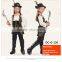 New style black color boys zorro style halloween costume ideas