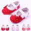 Spring&Autumn Polka Dot Flower Soft Sole Infant Baby Shoes