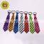 Striped party favor mens zip skinny ties