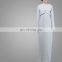 Classic Design Round Neck Long Fitted Sleeves Fashion Maxi Ladies Dress Muslim Beautiful Abaya