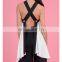 Fancy Women blouse tops Black And White Cross Open Back Sexy tank top