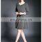 High Quality Long Sleeve Tweed Spring Dress Above Knee, Wholesale Dress Fashion
