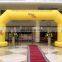 Yellow Inflatable arch for events/ inflatable advertising arch for outdoor activities/cheap inflatable arch