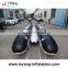 Popular giant black shark inflatable water toys banana boat for sale