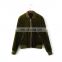 2017 newest fashion flannel fabric jackets oversize style baseball jacket women coat for wholesale