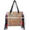 Indian Ethnic Banjara Style Leather Fringe Hand Bag - Designer Leather Fringe Handbag - Womens Leather Fringe Handbag Bags