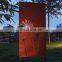 weathering steel portable metal fence & gate toppers