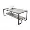 Wholesale carrara white marble top square coffee table