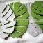 leaf Tropical plant Placemats Felt Coasters Set Housewarming Gift