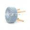 Customized modern style blue woolen yarn covered furniture type footstool  feet ottoman