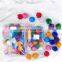 New colorful bouncy paper pet ball bright silk glitter interactive cat toy ball