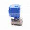 Fail safe auto return Tianfei CWX 15N  AC220V 2 wires remote control actuator isolation ball valve