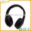 Small quantity stock premium sound effect free sample music rubber finished headphones with detachable cable
