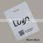 plastic packaging bags for garment package with hanger hole and customized logo printing