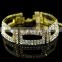 2015 Hot sale square fom Bracelet Pulsera para damas full diamond caballero Compromismo de mejor precio