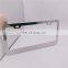Customized Logo Thailand Standard Aluminum Alloy Car License Plate Frame