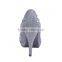 ladies high heel rhinestone fabric wedding rhinestone shoes
