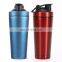 Protein Shaker With Visible Window Stainless Steel Shaker Bottle For Gym