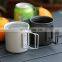 Custom Low MOQ Logo Manufacturers Color Printed Coffee Sublimation Wholesale Enamel Camping Mugs