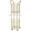 Gold Color Hollow-carved Design Storage Rack  High Quality Large Capacity Rack Storage Multifunction Bathroom Storage Rack