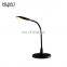 HUAYI Modern Style Indoor Bedroom Office Decoration Reading Black Aluminum LED Table Lamps