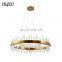 HUAYI Wholesale Living Room Vintage Rectangle Round Modern Style Crystal Chandelier Lighting