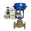 Modulating 4-20mA Control Valve Cast Steel Flange Pneumatic Modulating Valve Spring Returned