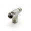 High Press Fitting Hydraulic Adapter Adjustable Stainless Steel Tube  Union Tee Nipple