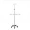 hospital Stainless steel infusion stand portable and mobile infusion rod drip stand