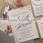 Floral Lined Envelope Rehearsal Dinner Invitations