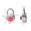 Hardened Shackle Security zinc alloy digital round number padlock Combination Padlock