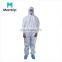 Microporous Combined with SMS Wholesale Price Industrial Use Back Splicing Breathable Coverall with Zipper and Custom Service