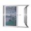 Tempered Glass Sliding Door/Aluminium Frame tempered glass interior Door with Grill Design