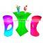 Bar Furniture Party Hire Table Hookah Lounge Seating Plastic Cocktail Tables Rechargeable Led High Table Bar Stools