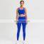 Ready To Ship Custom Logo Sexy Back Straps Bra Match V Cut Leggings Set Suit Sports Fitness Gym Wear Women Yoga Sets
