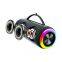 Classic Outdoor Wireless Amplifier Subwoofer waterproof Strap speaker fabric RGB light portable bluetooth speaker