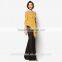 2016 Fashion Design Morden Baju Kurung Indonesia With Solid Color Baju Kurung Dress BJ022
