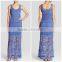 2015 manufacturer Customized plus size women sleeveless Stretch Crochet Maxi Dress                        
                                                Quality Choice