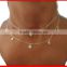 Sterling Silver cz disco charms 2016 statement women choker necklace